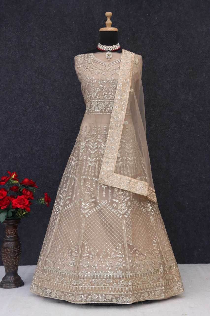 Japan Sartin Embroidery Party Wear Sequin Gown - MYLUXURY LANE ENTERPRISE